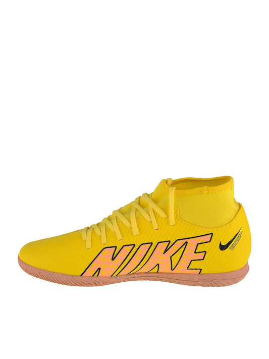 Nike Mercurial Superfly 9 Club IC Ψηλά Ποδοσφαιρικά Παπούτσια Σάλας Yellow Strike / Coconut Milk / Doll / Sunset Glow DJ5962-780