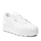 Puma Carmen Γυναικεία Flatforms Sneakers Λευκά 384615-01