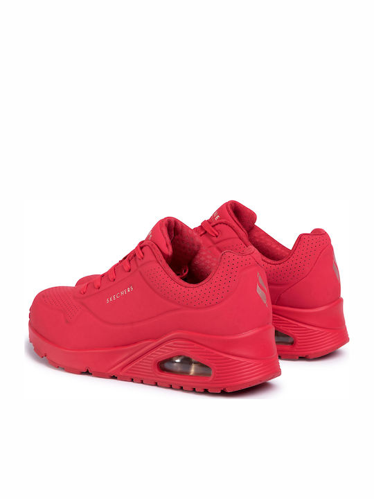 Skechers Uno Stand on Air Γυναικεία Sneakers Κόκκινα 73690-RED