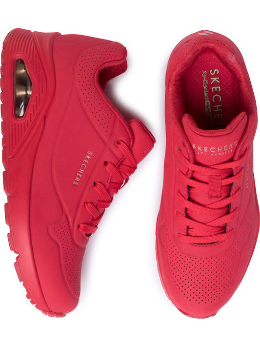 Skechers Uno Stand on Air Γυναικεία Sneakers Κόκκινα 73690-RED