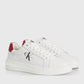 Calvin Klein Monologo Ανδρικά Sneakers Λευκά YM0YM00681-03A