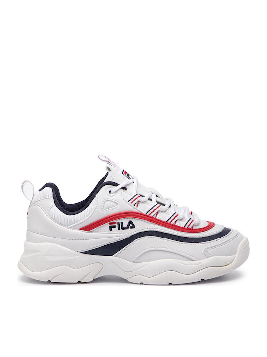 Fila Ray Low Γυναικεία Chunky Sneakers Λευκά 1010562-150