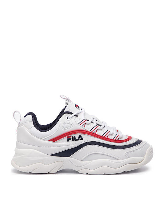 Fila Ray Low Γυναικεία Chunky Sneakers Λευκά 1010562-150