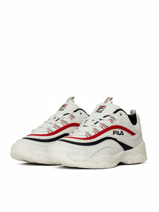 Fila Ray Low Γυναικεία Chunky Sneakers Λευκά 1010562-150