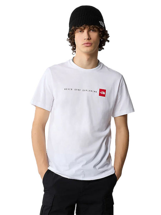 The North Face  Never Stop Exploring T-Shirt Ανδρικό (NF0A87NSFN41) Λευκό
